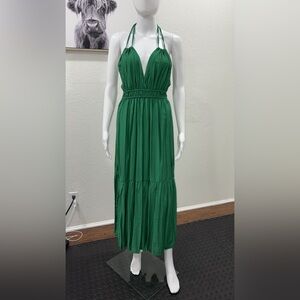 Elegant Green Maxi Dress